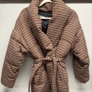 Apparis Checkered Puffer Jacket